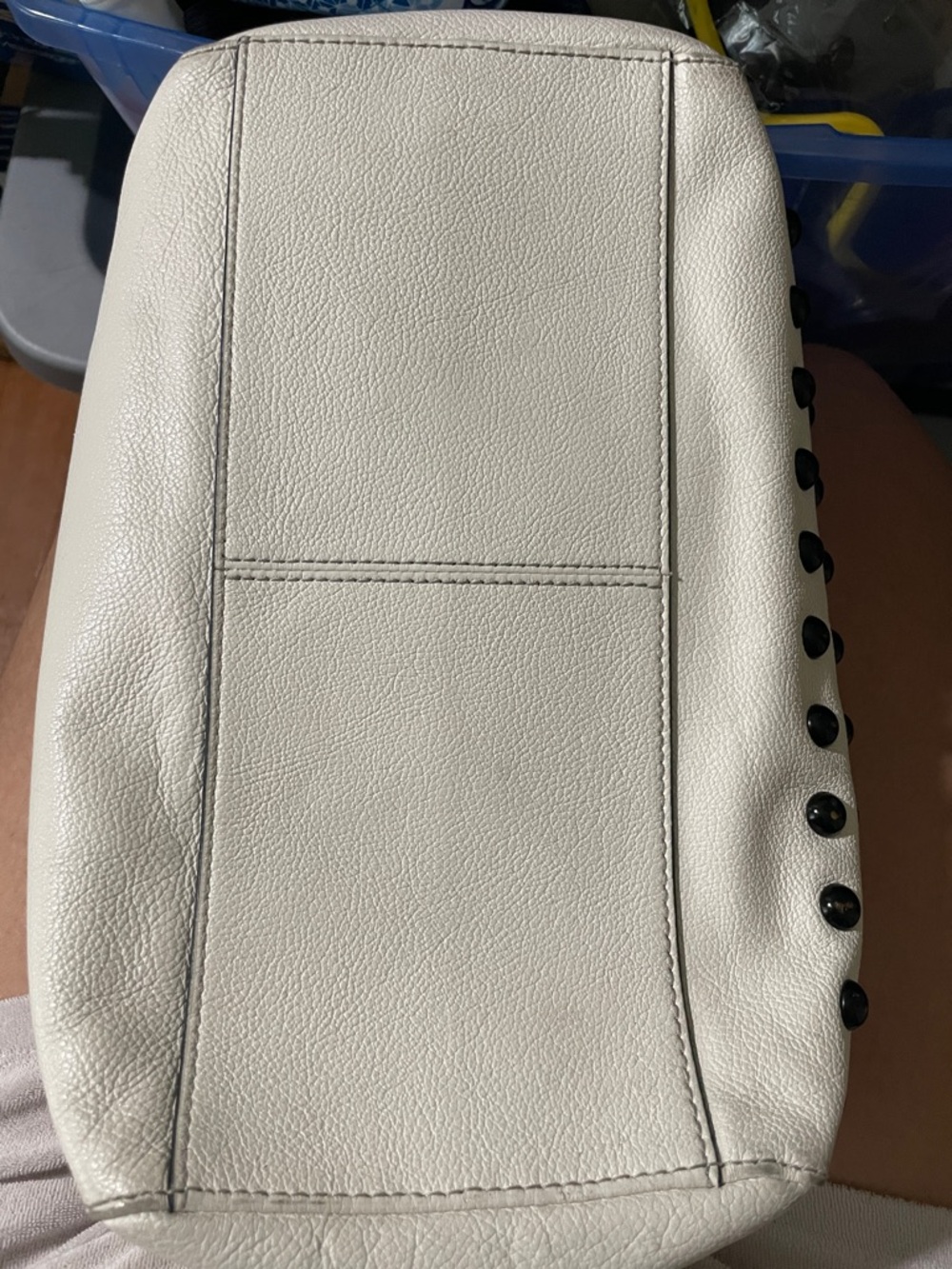 Fossil Jori Leather Satchel in a coconut white color - Picture 3 of 6
